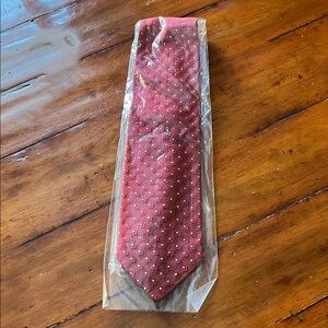 Ermenegildo Zegna Burgundy and Gold Patterned Tie